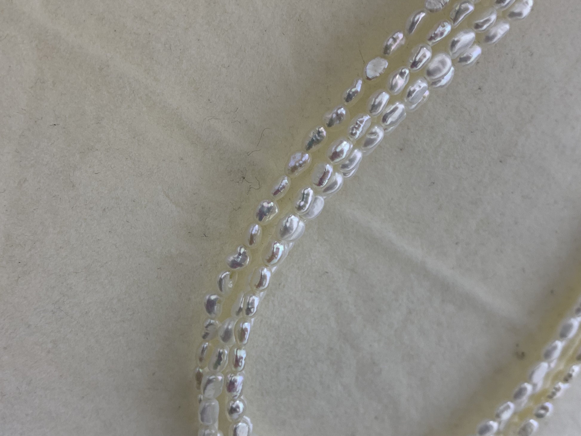 38cm strand of natural freshwater baroque pearls with iridescent aurora tones – ideal for freshwater pearl jewelry making and crafting