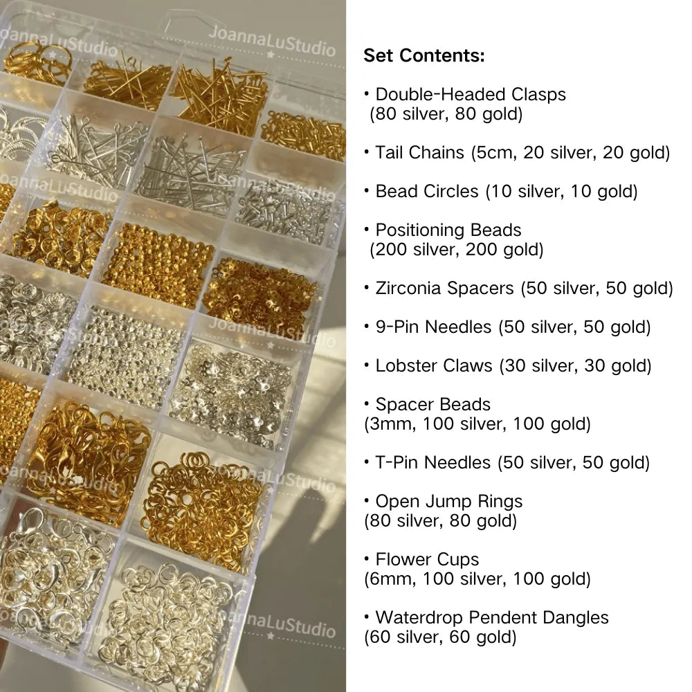 Complete Jewelry Making Kit for Beginners – DIY Gold & Silver Starter Set